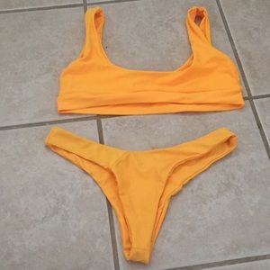 Yellow/Orange Romwe Swimsuit